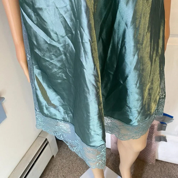 Avoidlove Fairy Y2K Slip Dress XXL Lingerie Teal Lace Satin Silky Sexy Romantic - Picture 6 of 10